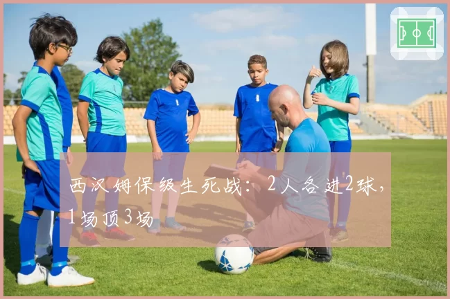 西汉姆保级生死战：2人各进2球，1场顶3场